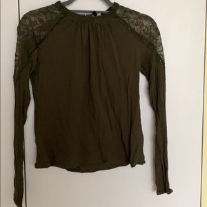 Superdry green blouse